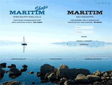 Tablet Screenshot of kauppa.maritim.fi
